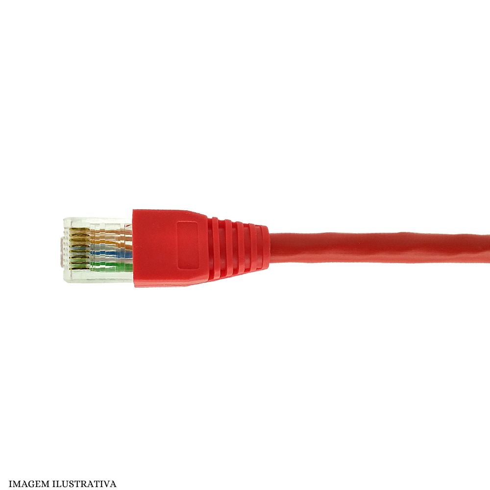 Patch Cord CAT6 Nexans Vermelho CM 23AWG ED CABOS