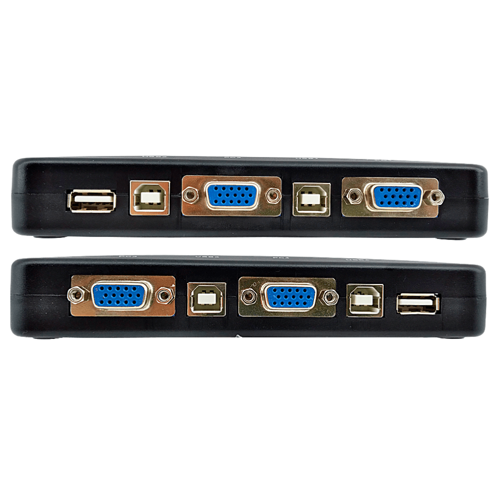 Switch Kvm Vga Usb Portas Ed Cabos