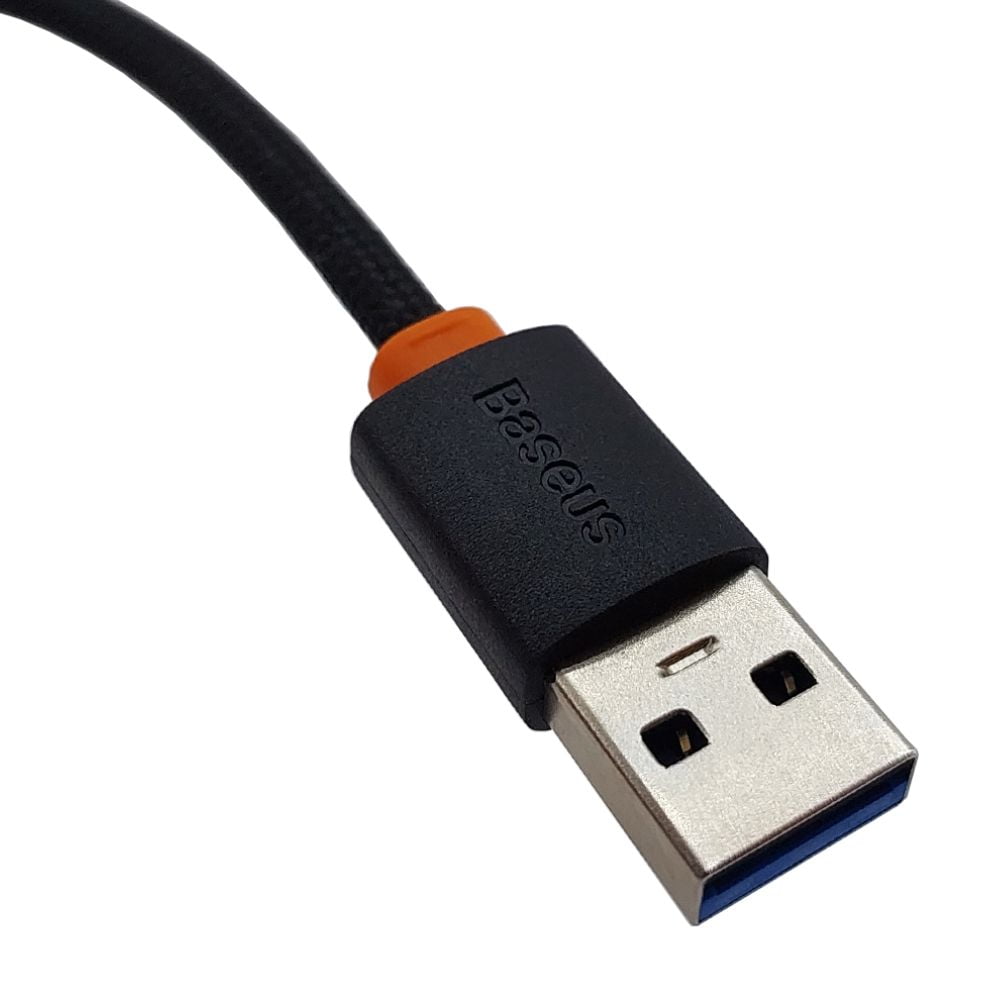 Carregador USB C 30W BASEUS 2U+C Preto CCXJ070001