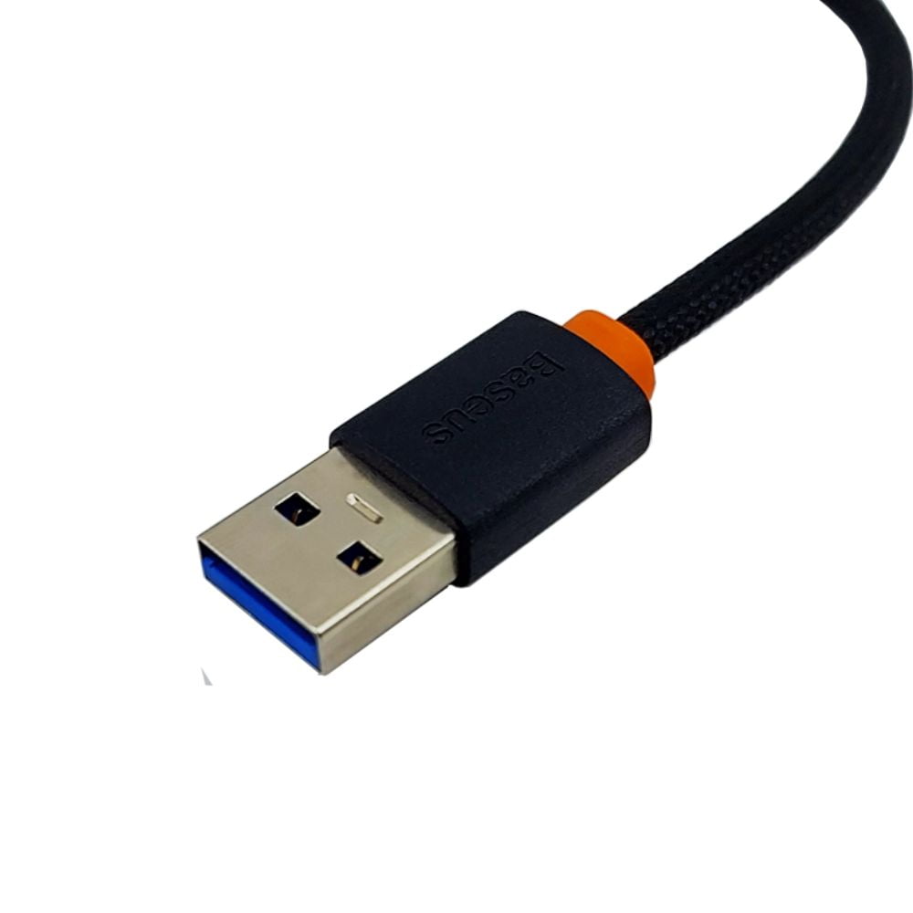 Carregador USB C 30W BASEUS 2U+C Preto CCXJ070001