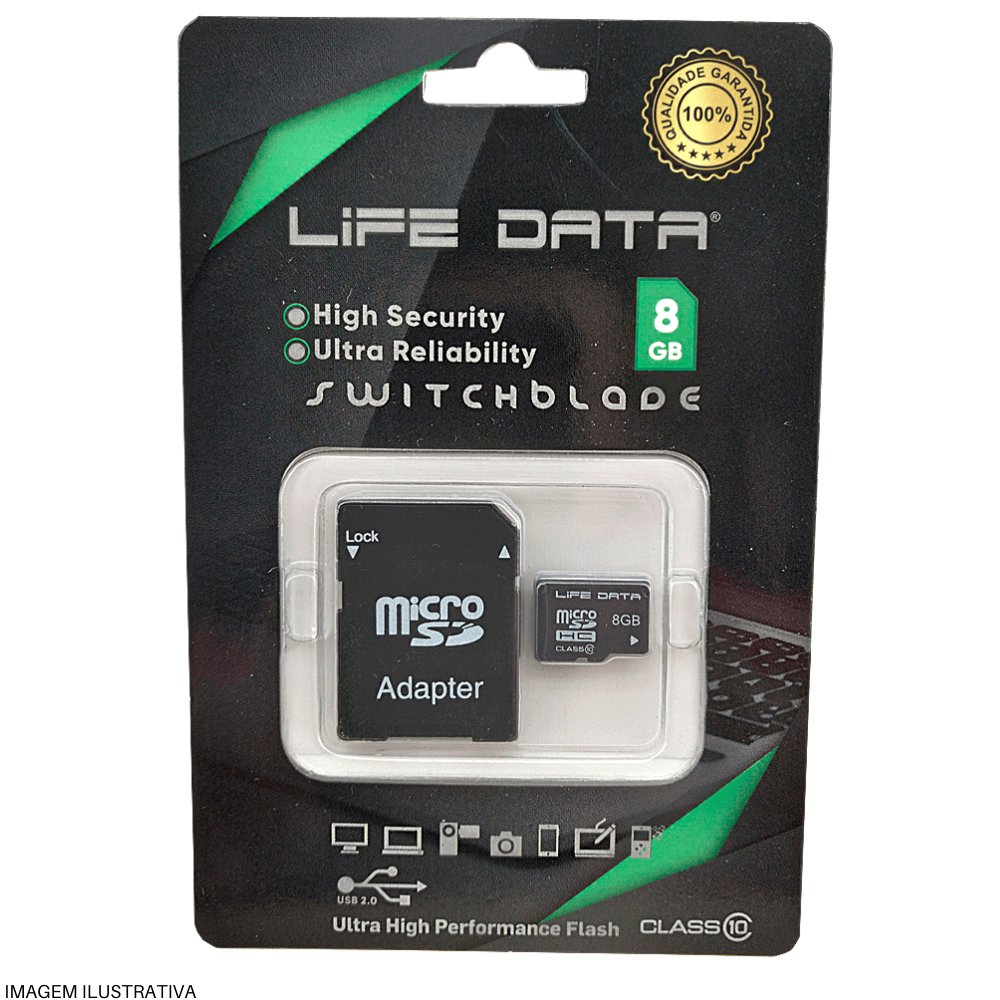 Cartão de Memória Micro SD 8GB