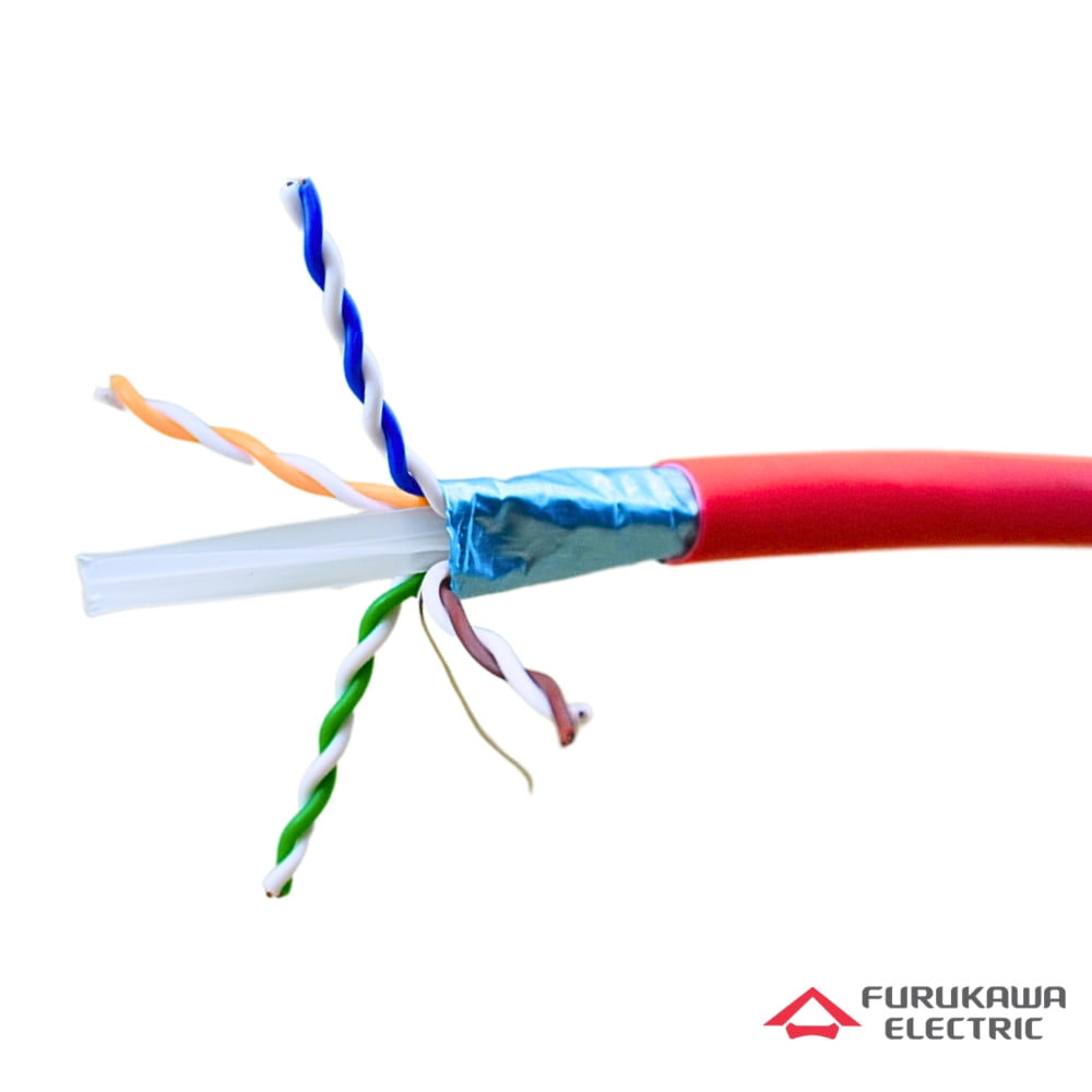 Cabo de Rede Furukawa Cat6A F/UTP Vermelho LSZH 10Gbps - 23370117