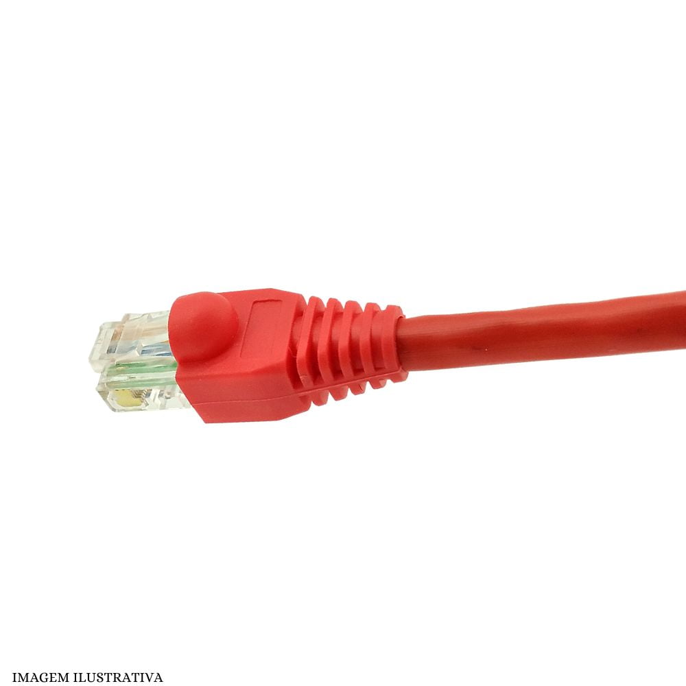 Patch Cord CAT6 Nexans Vermelho CM 23AWG ED CABOS