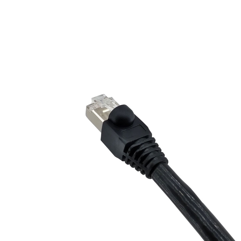 Patch Cord Cat6 Blindado Dupla Capa Externo Preto ED Cabos