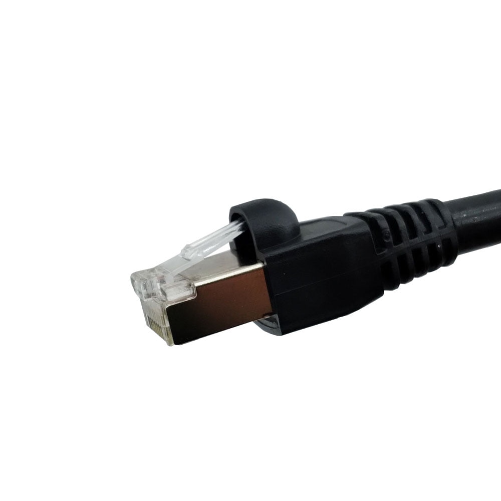Patch Cord Cat6 Blindado Dupla Capa Externo Preto ED Cabos