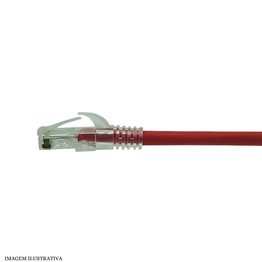 Patch Cord CAT6 Furukawa Vermelho Gigalan UTP ED Cabos