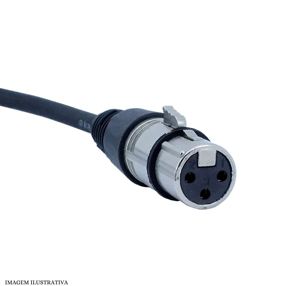 Cabo Extensor Auxiliar P2 Femea Para Plug Xlr Femea Ed Cabos 