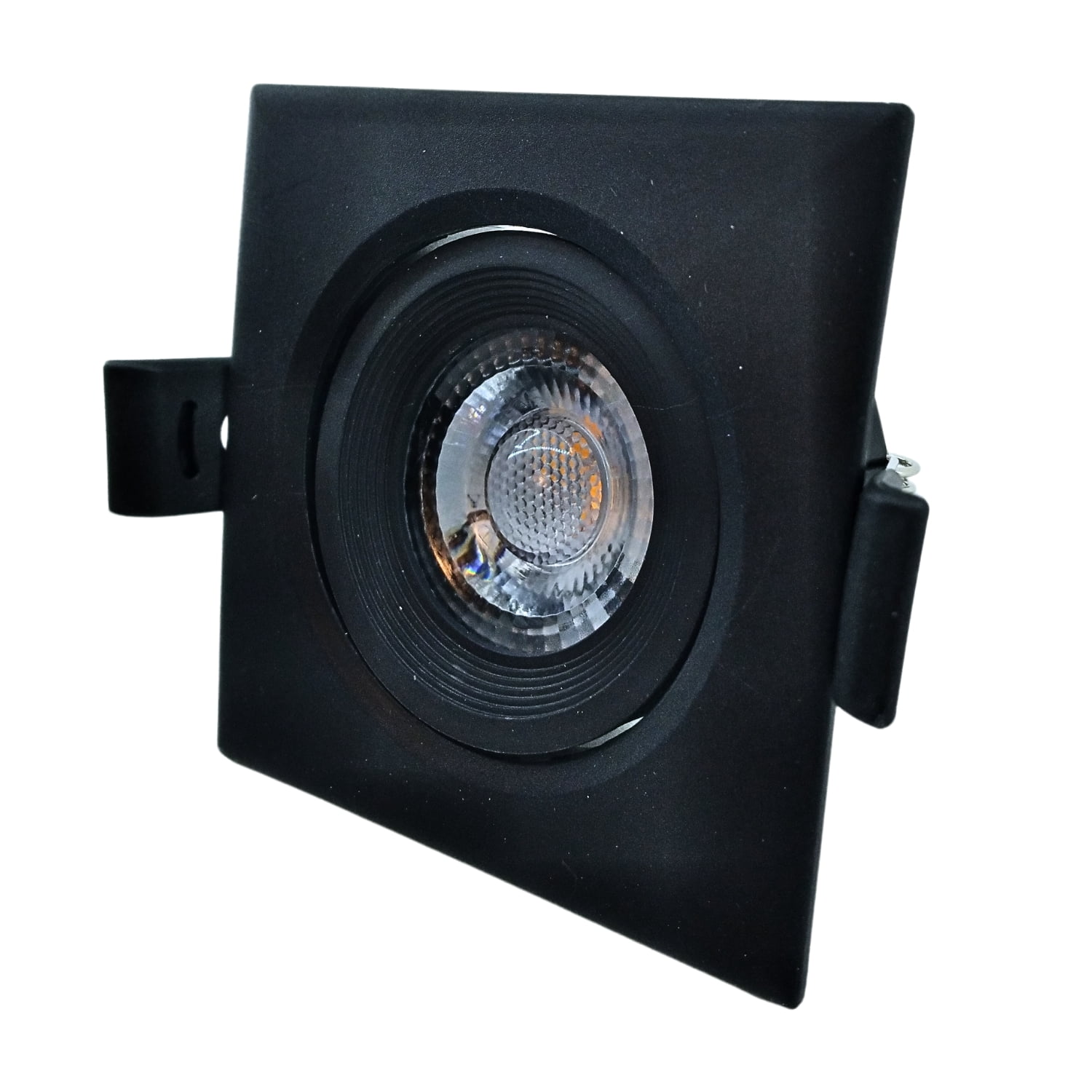 Spot Led Embutir Quadrado 3W Preto Elgin 3000K