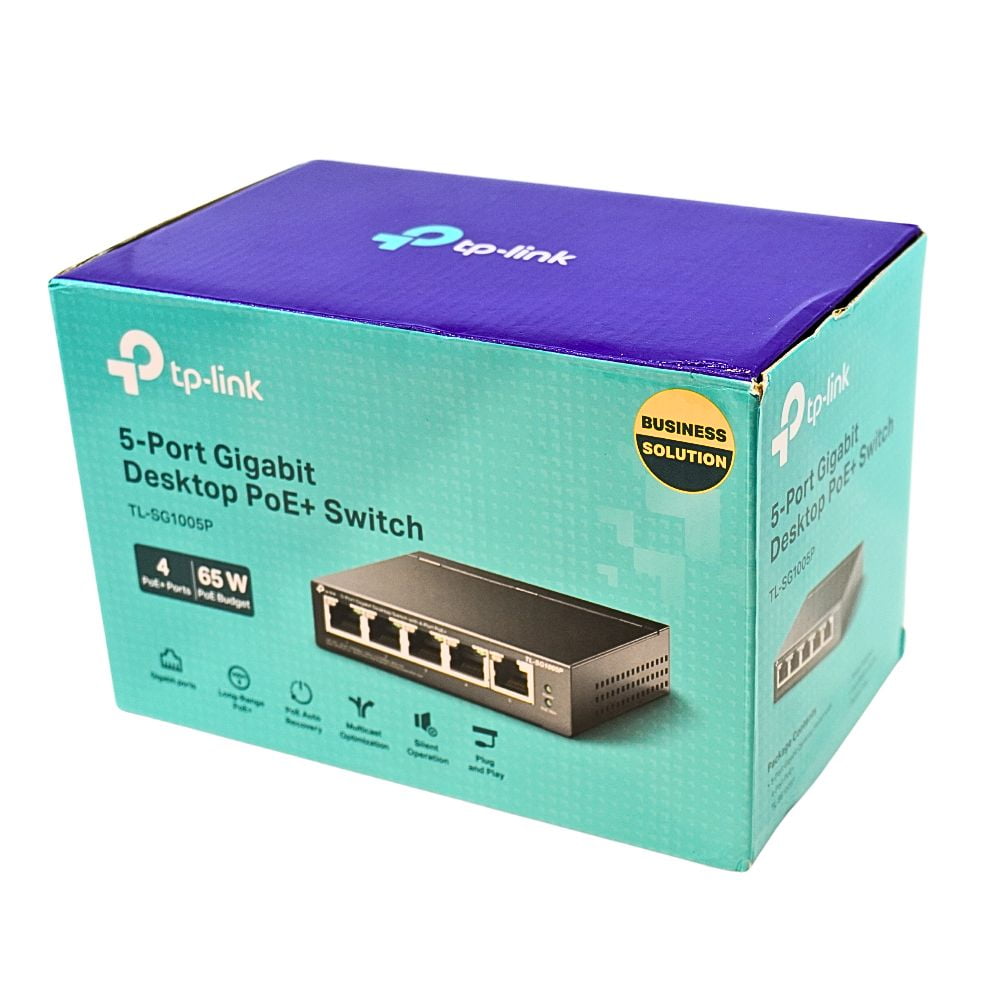 Switch Gigabit 5 Portas com PoE+ TP-Link TL-SG1005P