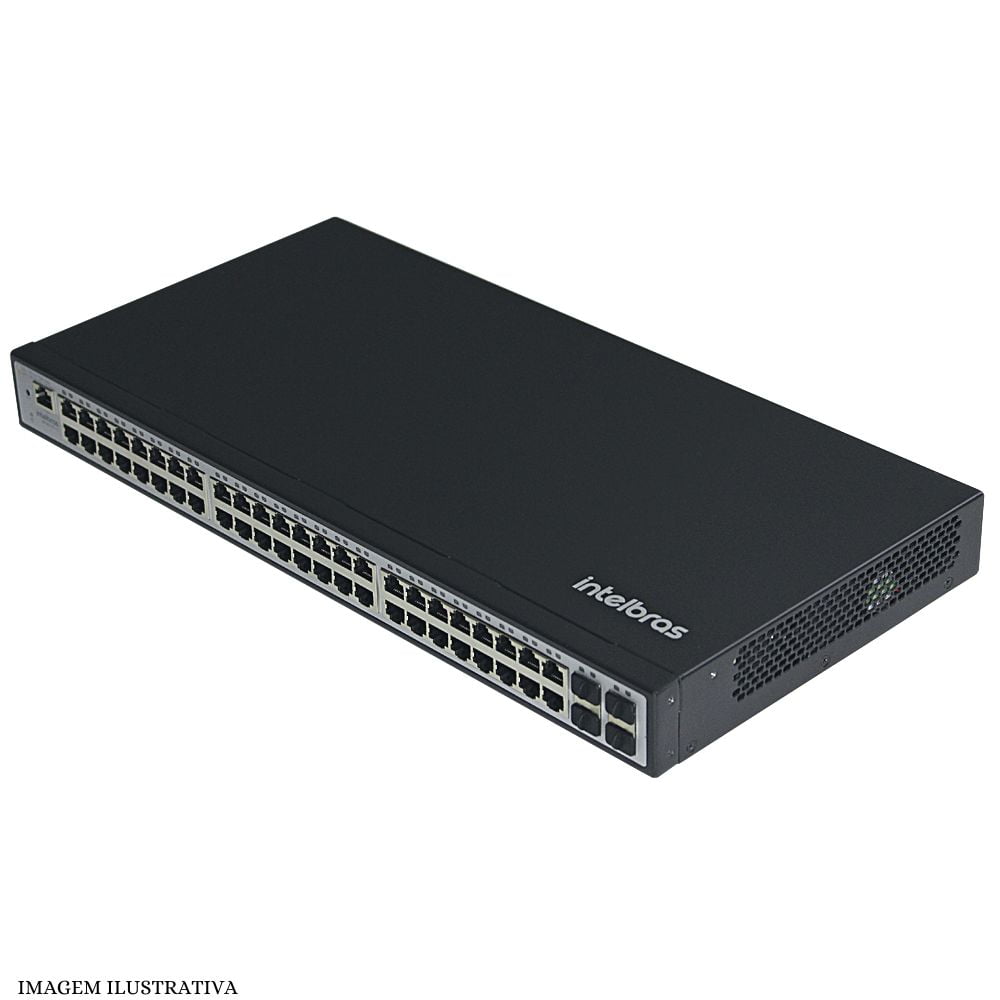 Switch 48 Portas Intelbras SG 5204 MR L2+ Gerenciavel 48 portas