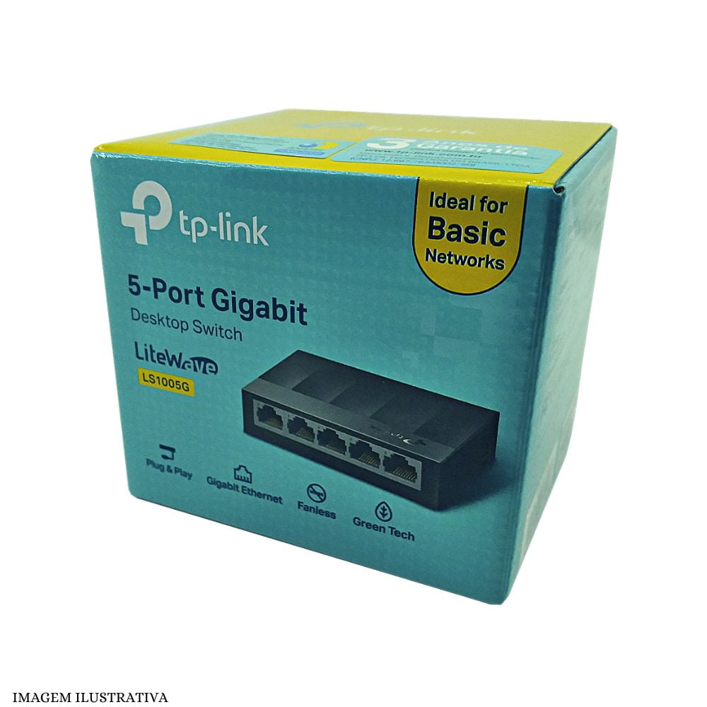 Switch TP Link 5 Portas Rede Gigabit LS1005G