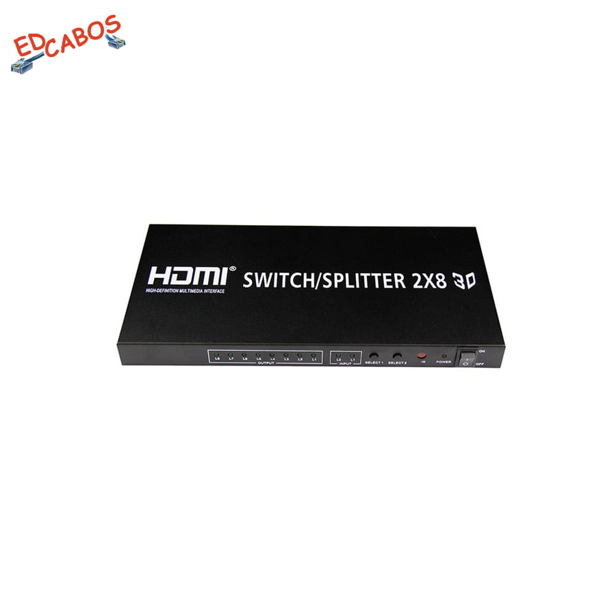 Splitter HDMI 2X8 Full HD 1080P 