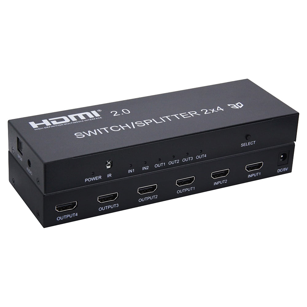 Splitter HDMI 2X4 2.0 4K 60Hz