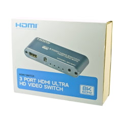 Switch HDMI 4K 120Hz 3 Portas