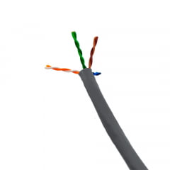 Cabo de Rede CAT6 Norphel Cinza CMX UTP 23AWG