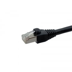 Patch Cord CAT6 Blindado F/UTP Preto Norphel