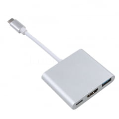 Adaptador USB C para HDMI com USB 3.0
