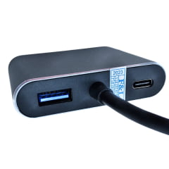 Adaptador USB-C 4 em 1 HDMI 4K + VGA + USB 3.0 + PD Charge