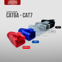 Capa RJ45 CAT6A Vermelha