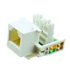 Conector Fêmea RJ11 Keystone Cat3 Para Redes de Telefonia