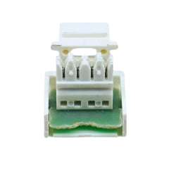 Conector Fêmea RJ11 Keystone Cat3 Para Redes de Telefonia