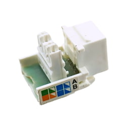 Conector Fêmea RJ11 Keystone Cat3 Para Redes de Telefonia