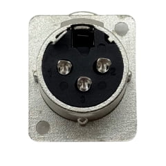 Conector XLR Fêmea Painel Santo Angelo P3FNN01