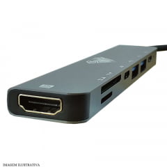 Hub USB Tipo C Saída HDMI 7 em 1