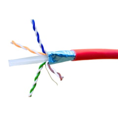 Cabo de Rede Furukawa Cat6A F/UTP Vermelho LSZH 10Gbps - 23370117