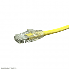 Patch Cord Cat6 Amarelo UTP 10/100/1000Mbps