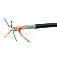 Cabo de Rede Cat5e Blindado SFTP Dupla Capa 24AWG