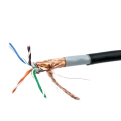 Cabo de Rede Cat5e Blindado SFTP Dupla Capa 24AWG