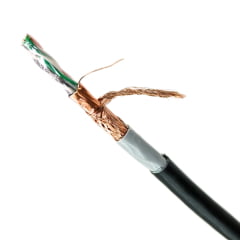 Cabo de Rede Cat5e Blindado SFTP Dupla Capa 24AWG