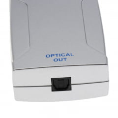 Conversor Coaxial para Óptico Digital Cinza