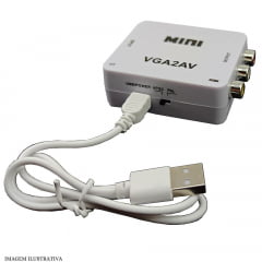 Conversor VGA para RCA com Cabo USB
