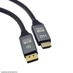 Cabo Displayport para HDMI 4K Ultra HD 1,8 Metros