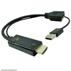 Cabo HDMI Para DisplayPort 4K 60Hz 1,8 Metros
