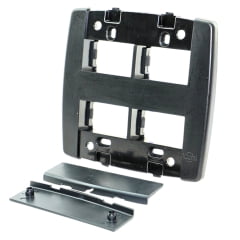 Placa 4x4 Preta 2+2 Módulos Separados Ilumi Lev 89070