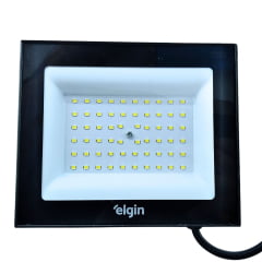 Refletor Led 100W Elgin Branco Frio 6500K Externo