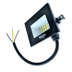 Refletor Led 10W Elgin Branco Frio 6500K Externo