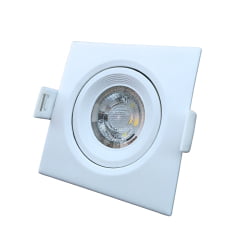 Spot Led Embutir Quadrado 3W Branco Elgin 3000K