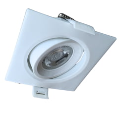 Spot Led Embutir Quadrado 3W Branco Elgin 3000K