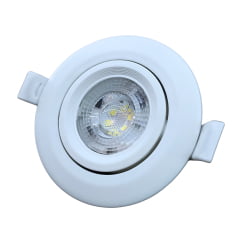 Spot Led Embutir Redondo 3W Branco Elgin 3000k