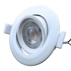 Spot Led Embutir Redondo 3W Branco Elgin 3000K