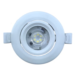 Spot Led Embutir Redondo 3W Branco Elgin 3000K