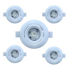 Spot Led Embutir Redondo 3W Branco Elgin 3000k