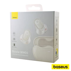 Fone Bluetooth Bowie WM05 Baseus ANC Branco