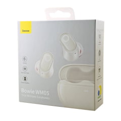 Fone Bluetooth Bowie WM05 Baseus ANC Branco