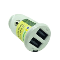 Carregador Veicular Baseus Branco Dual USB 3.1A CCALL-ML02