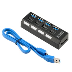 Extensor USB 2.0 de 60 Metros + HUB USB 3.0 + Cabo de Rede